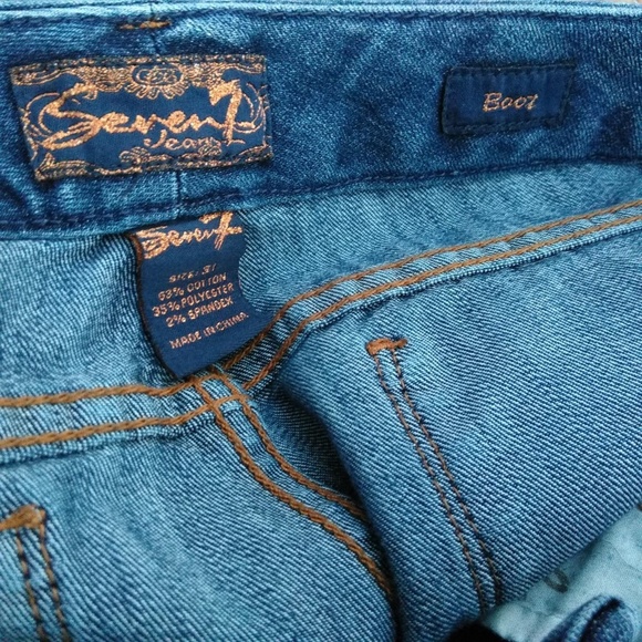 Seven7 Boot Cut Jeans Distressed - Picture 3 of 6